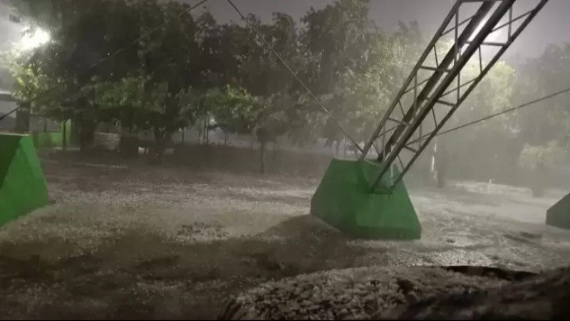 El granizo caído hizo estragos en los departamentos de San Martín y Junín